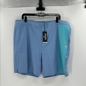 Rhone Men's Barrier Swim Short - Endless Sky Blue/Maui Blue - XXL - NWT